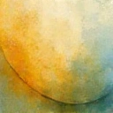 Imagen abstracta de una persona mayor sonriendo.